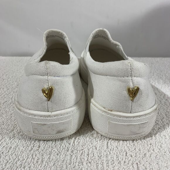 Lulus Canvas Slip On Sneakers Womens 7 White - Picture 2 of 7